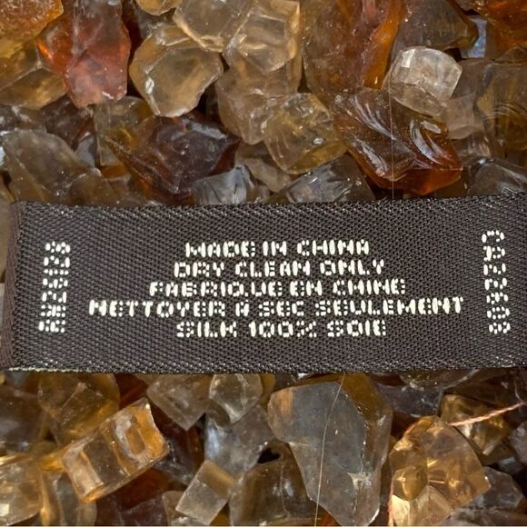 Coach Signature Multi-Colored Houndstooth 100% Silk Scarf. EUC! - Picture 6 of 7